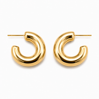 Cassia Chunky Hoop Earrings