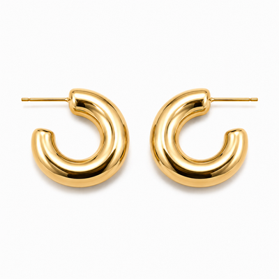Cassia Chunky Hoop Earrings