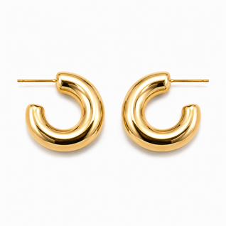 Cassia Chunky Hoop Earrings