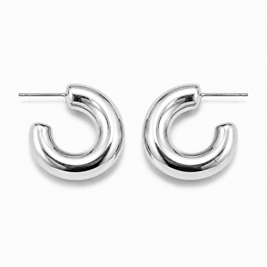 Cassia Chunky Hoop Earrings