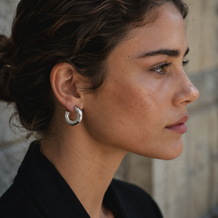Cassia Chunky Hoop Earrings