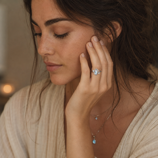 Luna Moonstone Ring